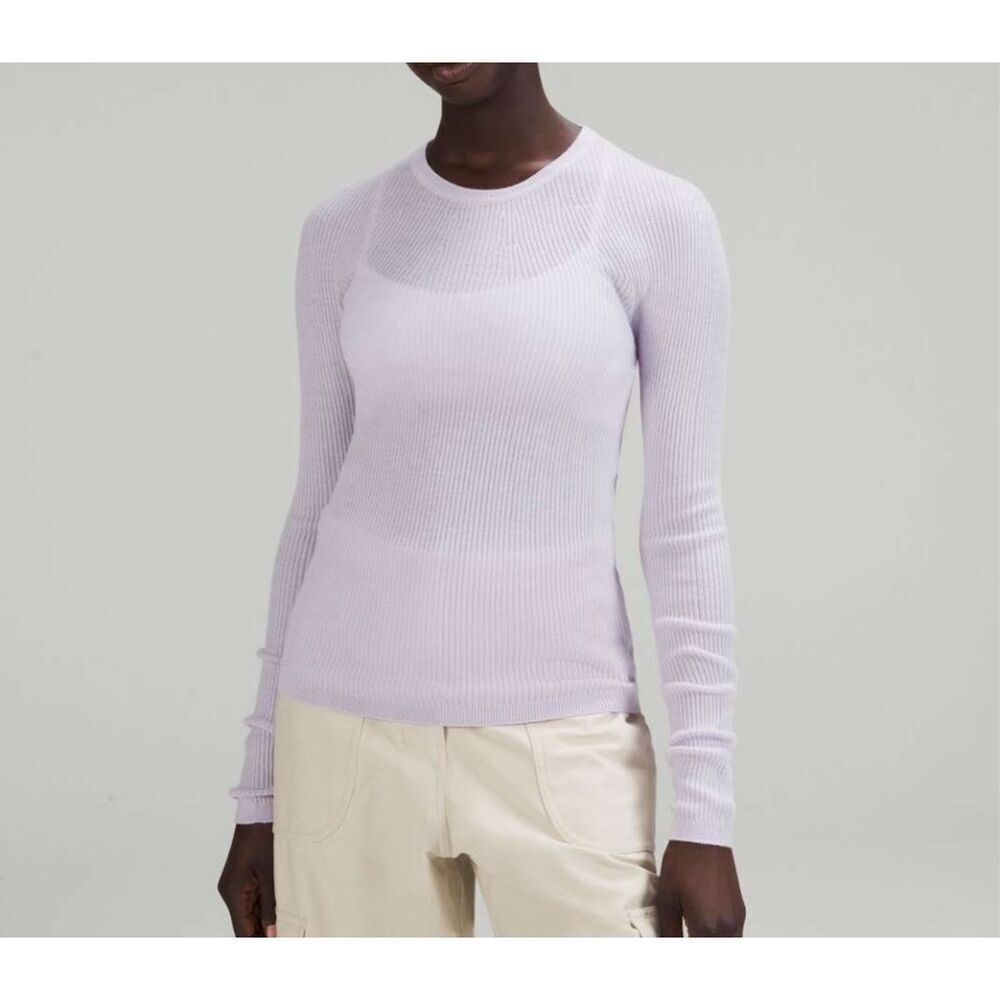 Lululemon Sweaters  Merino Wool Long Sleeve Light Sweater Sz 10